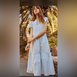 Saylor Oceana 100% Cotton Maxi Dress XS